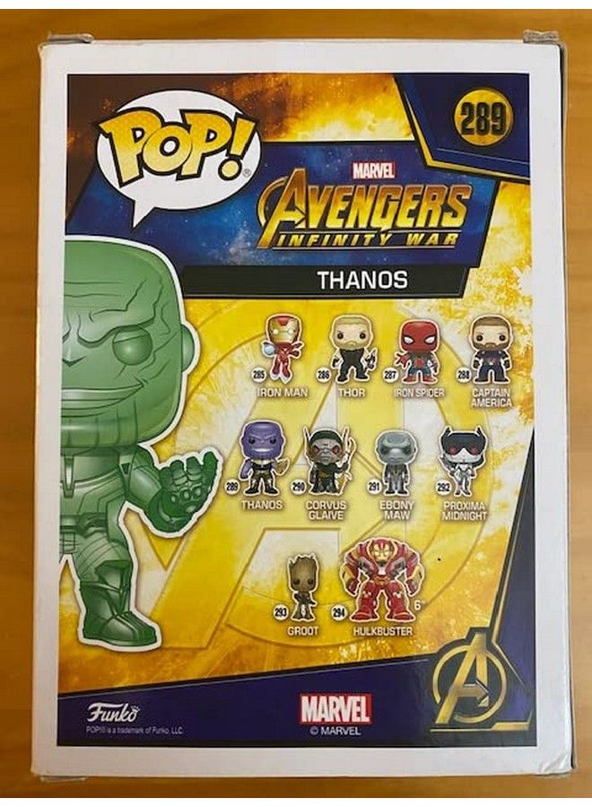 Popmarvel Avengers Infinity War Green Chrome Thanos Exclusive