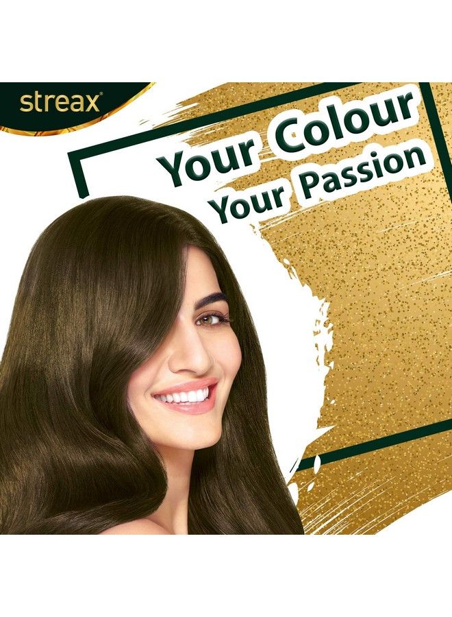 Cream Hair Color For Unisex 60Ml 4.3 Golden Brown (Pack Of 8)