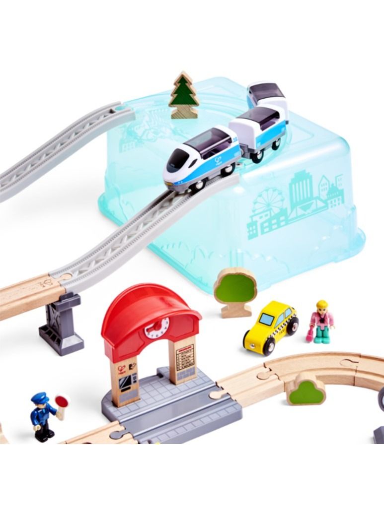 City Train Bucket Railway Set - 48 Pieces