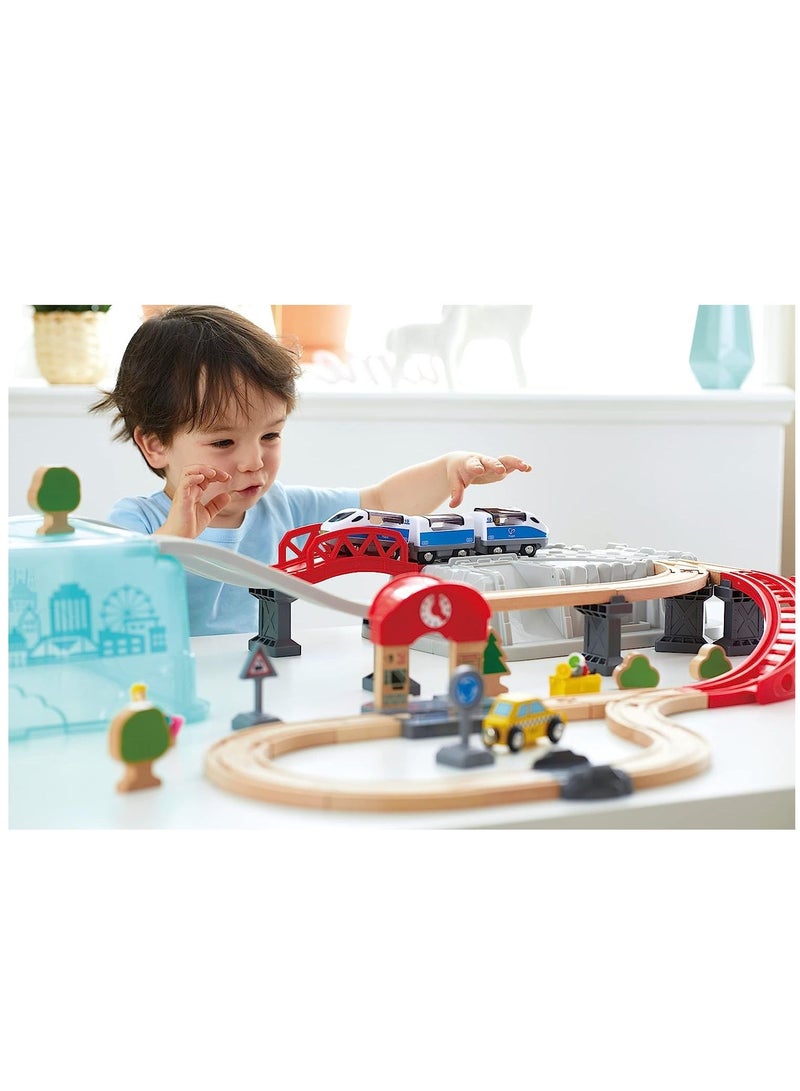 City Train Bucket Railway Set - 48 Pieces