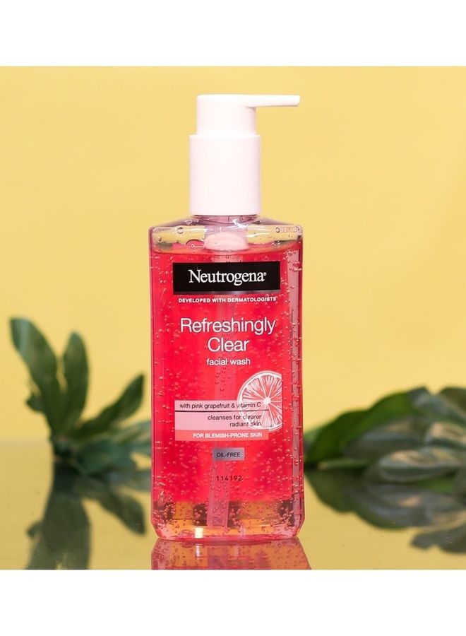 Refreshingly Clear Facial Wash, Pink Grapefruit & Vitamin C Pink 200ml