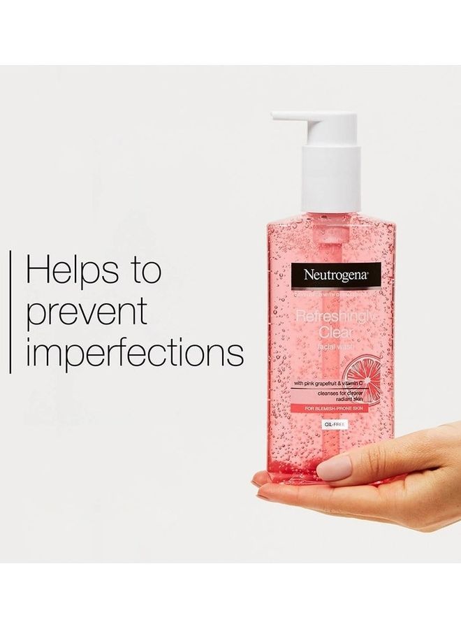 Refreshingly Clear Facial Wash, Pink Grapefruit & Vitamin C Pink 200ml
