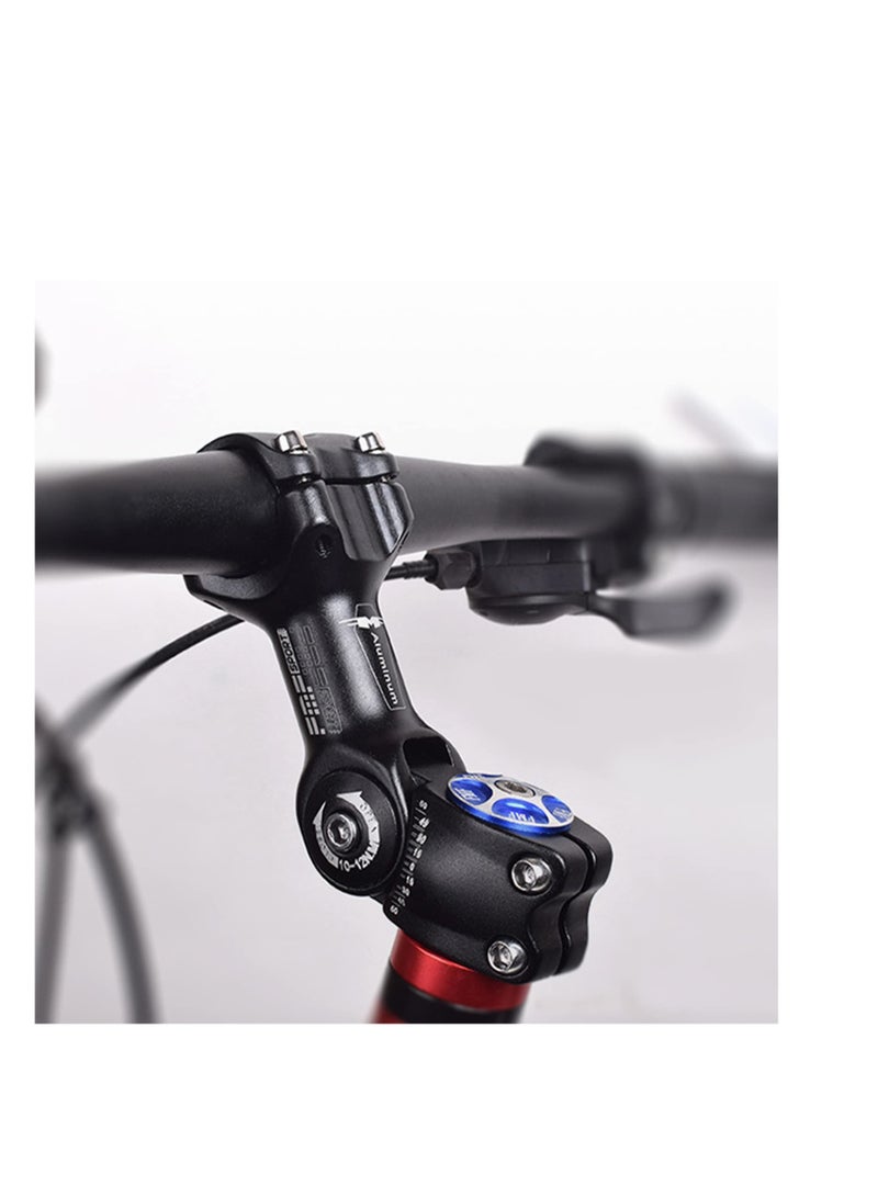 Bike Stem, 110mm Adjustable MTB Stem, Aluminum Alloy Mountain Bike Handlebar Riser Extender, for Most Mountain Bike Road City Bike MTB