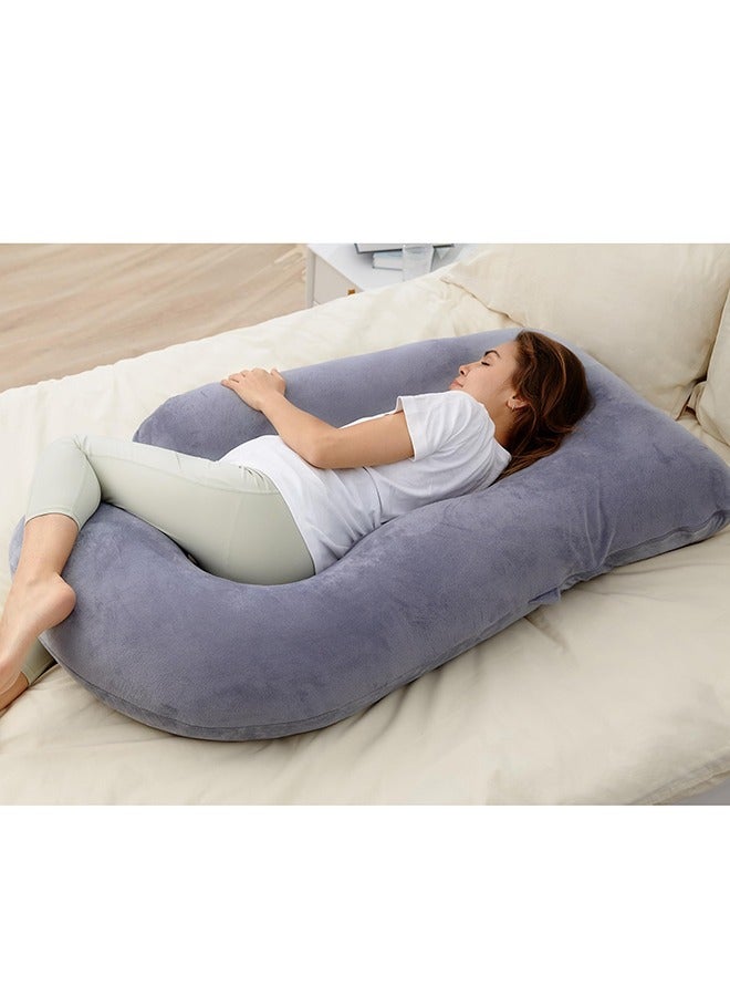 U Shaped Pregnancy Full Body Maternity Pillow With Removable Cover - Support For Back, Legs, Belly, Hips For Pregnant Women, 57 Inch Pregnancy Pillow For Women