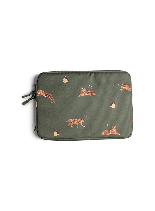 Protective Ipad Sleeve With Zipper Tiger