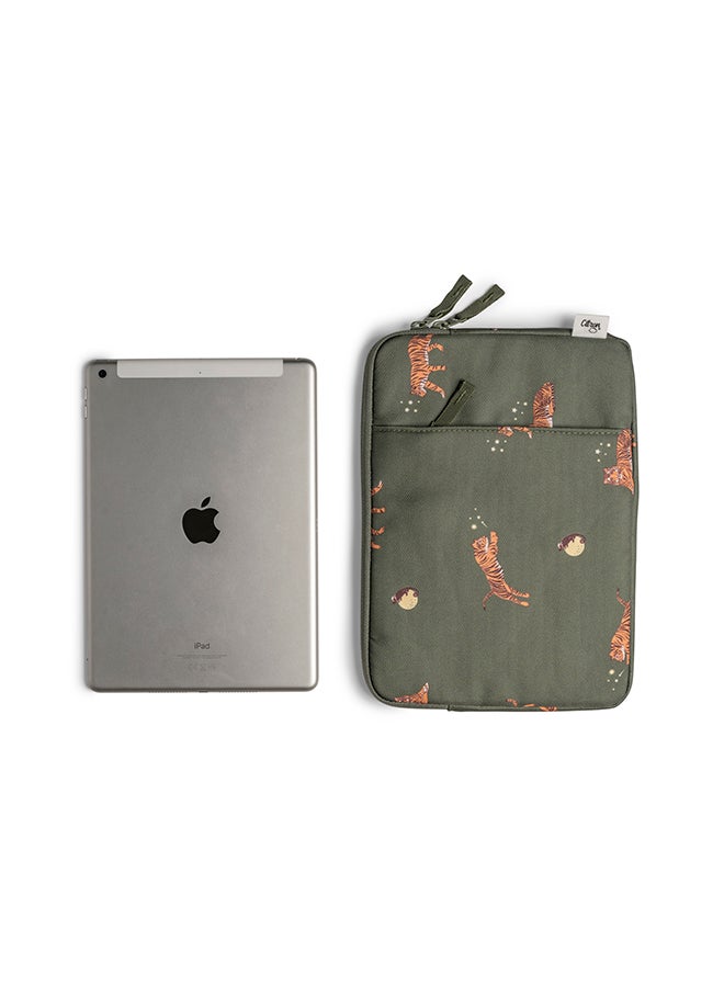 Protective Ipad Sleeve With Zipper Tiger