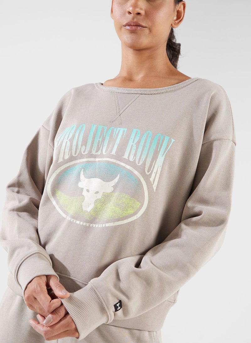 Project Rock Terry Long Sleeve Sweatshirt