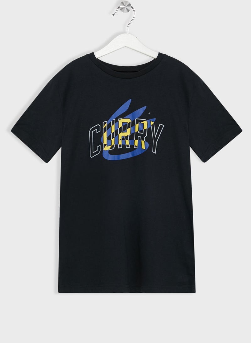 Boys' Curry Logo T-Shirt