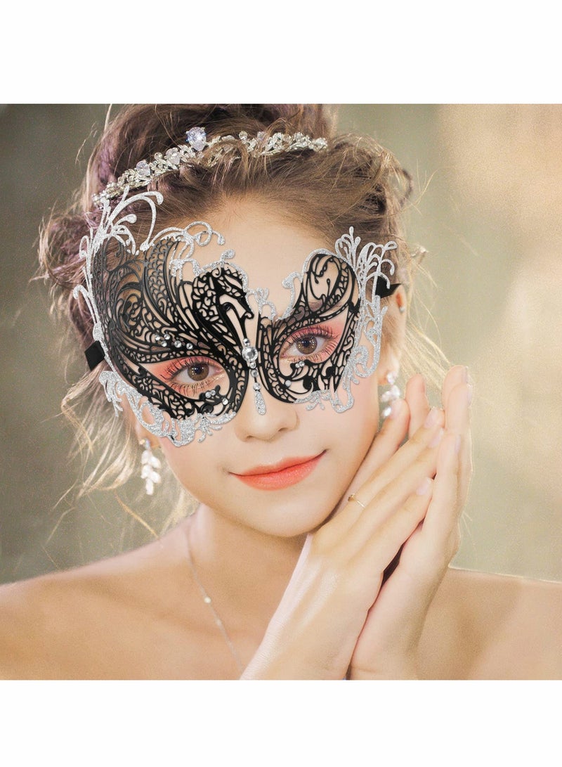 Couple Mask Half Venetian Masquerade Ball Mask Mardi Gras Mask