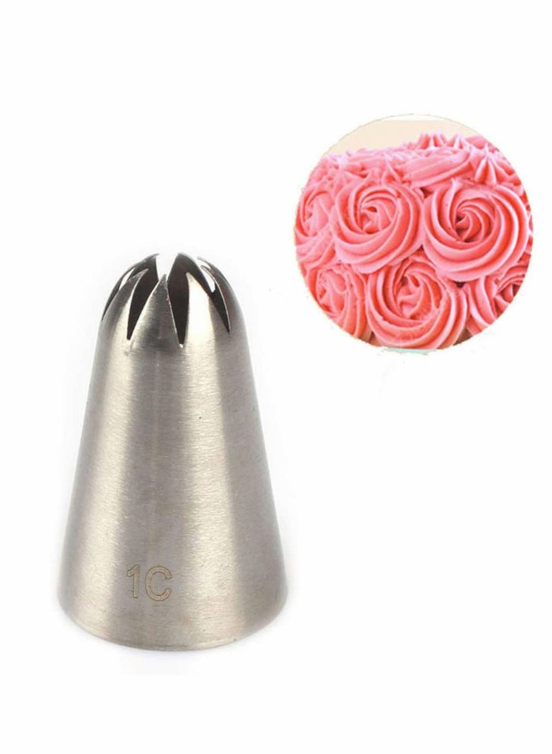 Large Cake Decorating Tools, 5 Pack Cake Piping Nozzles Tips Kit - DIY Icing Nozzle Tool for Cupcakes