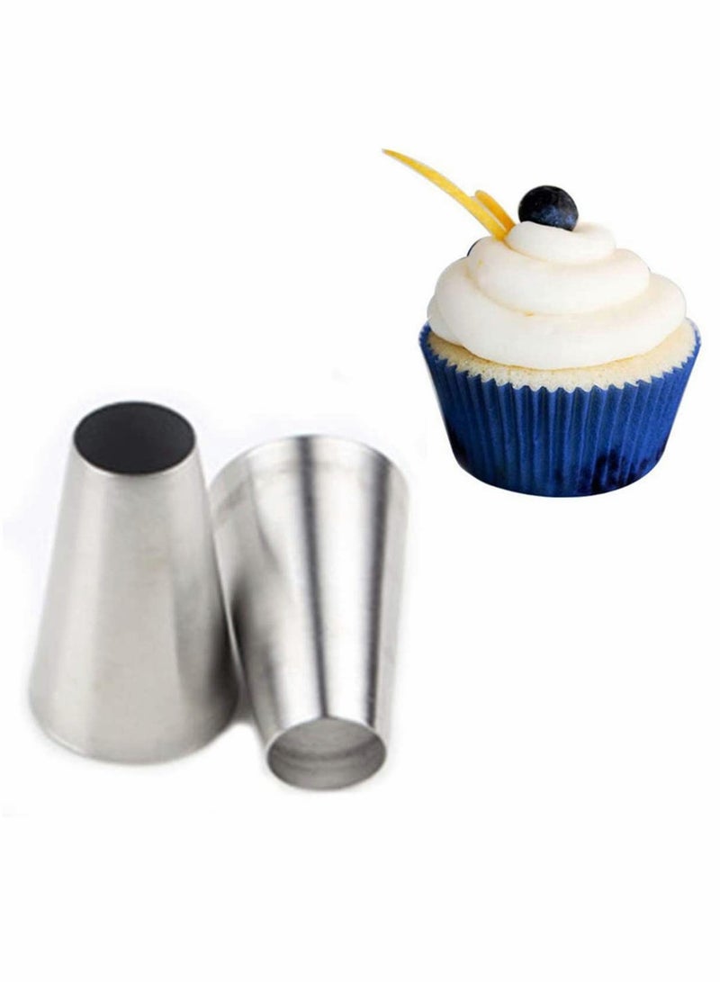 Large Cake Decorating Tools, 5 Pack Cake Piping Nozzles Tips Kit - DIY Icing Nozzle Tool for Cupcakes