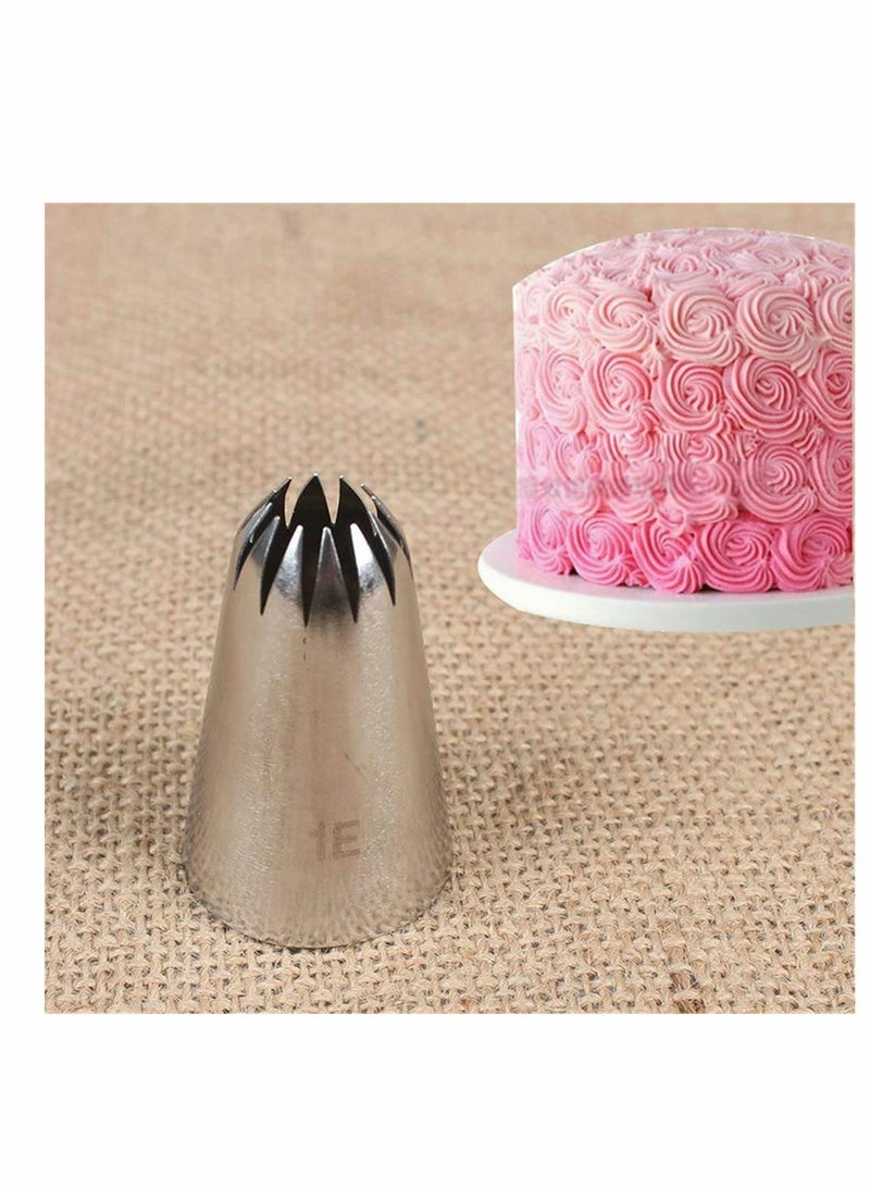 Large Cake Decorating Tools, 5 Pack Cake Piping Nozzles Tips Kit - DIY Icing Nozzle Tool for Cupcakes