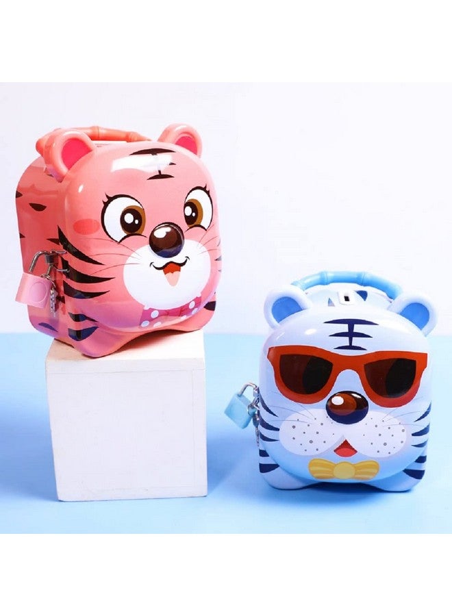 Tiger Coin Box For Kids Cartoon Toy Money Bank For Kids Piggy Saving Box For Girls Boys 1 Unit