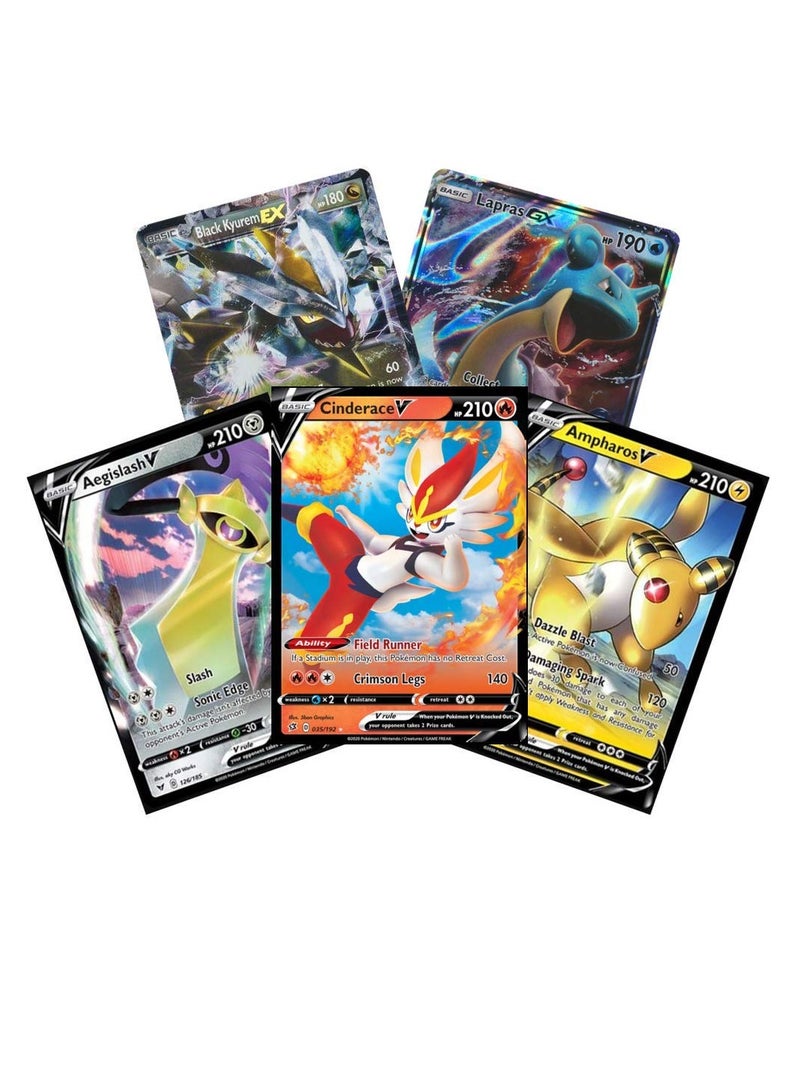 TCG 5 Card EX GX Mega EX Lot