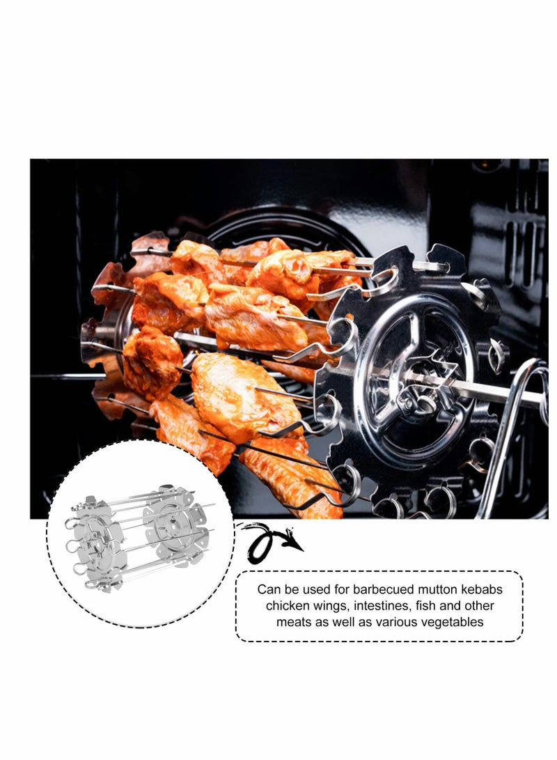 Grill Metal Roaster Rotisserie Skewers Needle Cage Oven