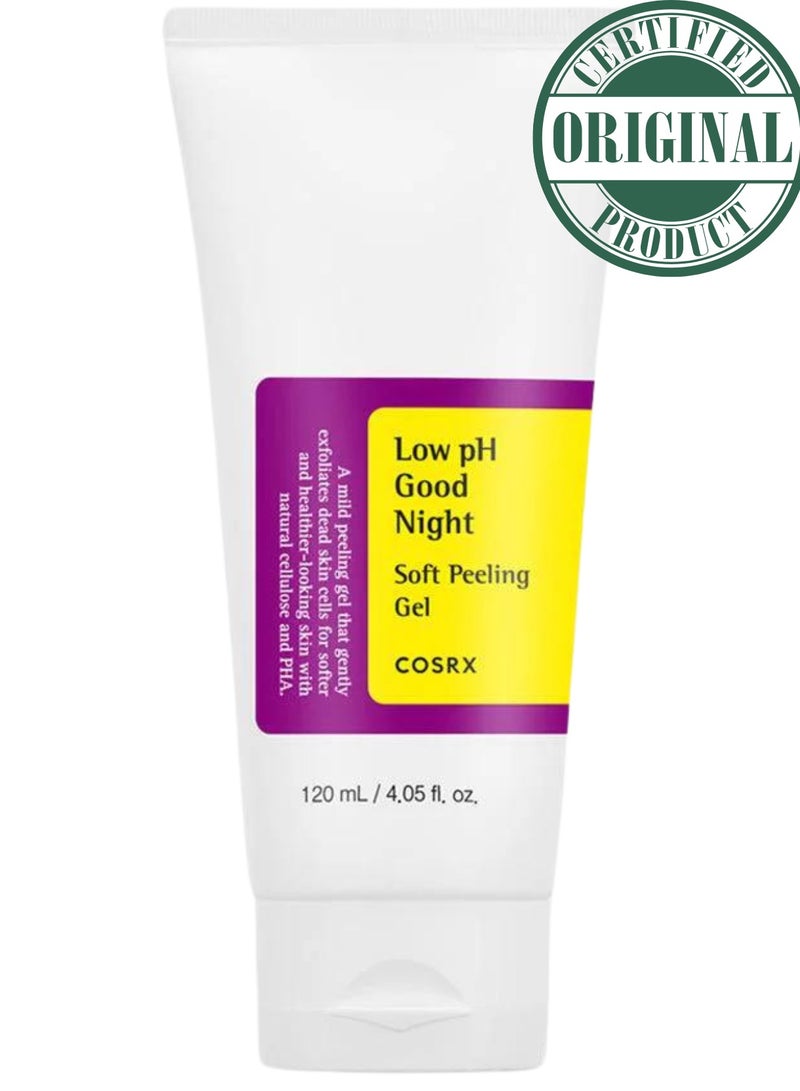 Low pH Goodnight Soft Peeling Gel Mildly Exfoliating PHA Skincare For Sensitive Skin 120ml