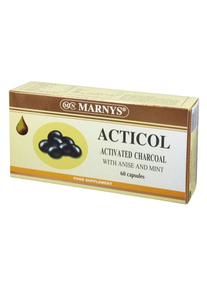 Acticol Activated Charcoal Capsules 60's