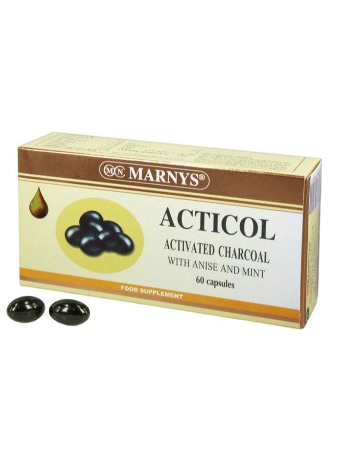 Acticol Activated Charcoal Capsules 60's