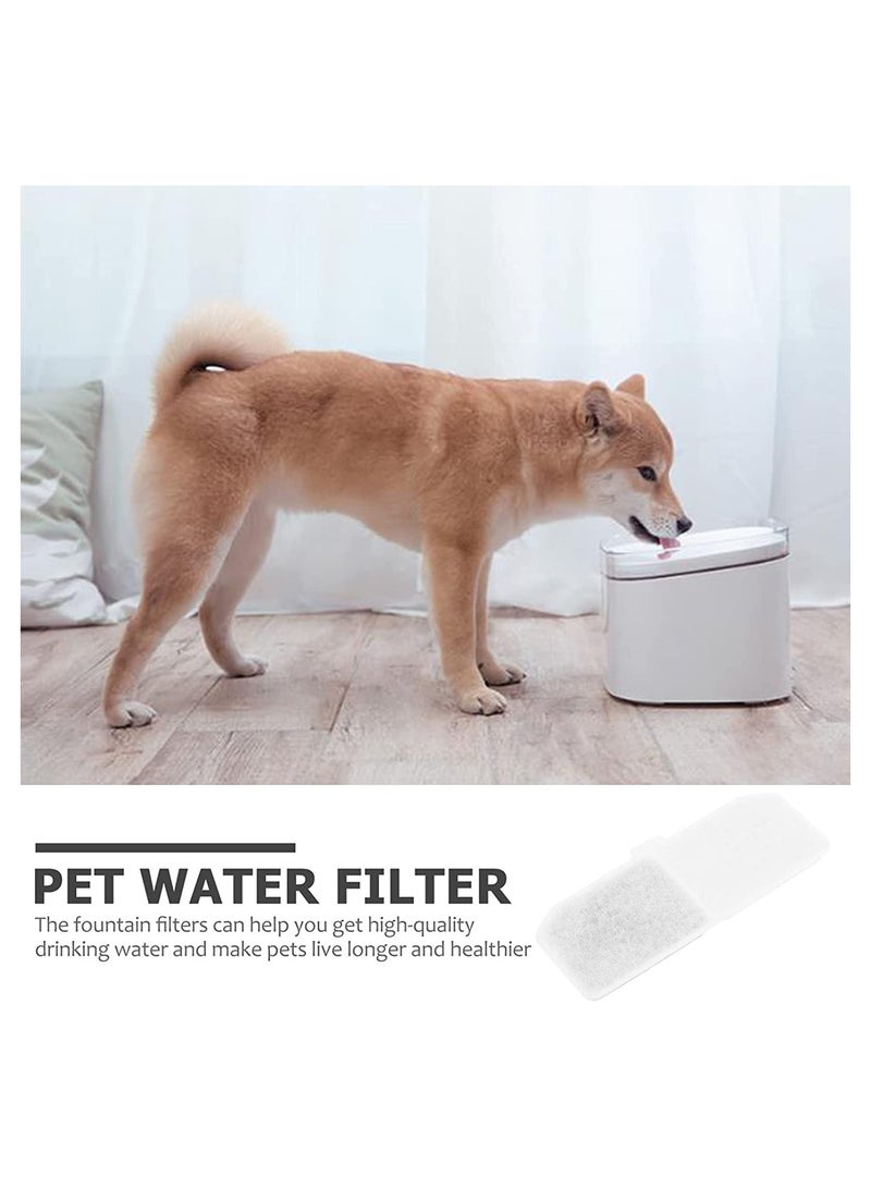 Pet Drinking Water Filter Cotton, SYOSI Pet Water Fountain Replacement Filter Activated Carbon for Automatic Pet Water Dispenser for Cats Dogs, 10Pcs