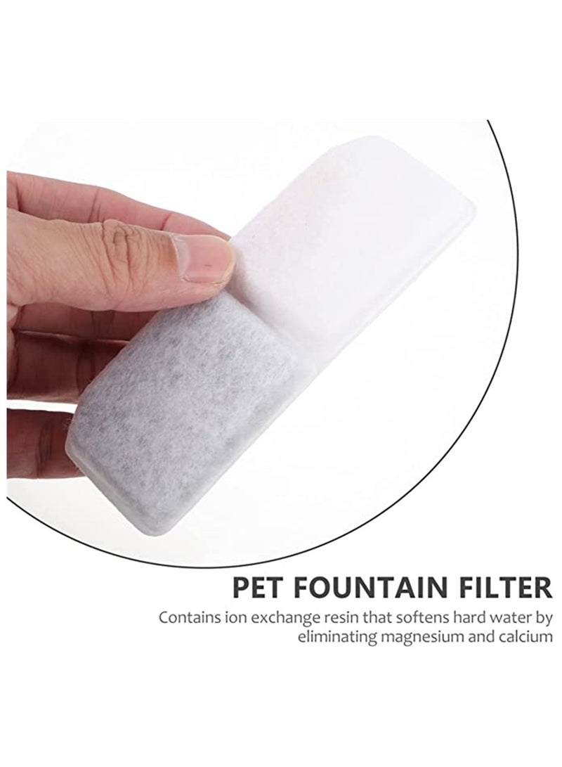 Pet Drinking Water Filter Cotton, SYOSI Pet Water Fountain Replacement Filter Activated Carbon for Automatic Pet Water Dispenser for Cats Dogs, 10Pcs
