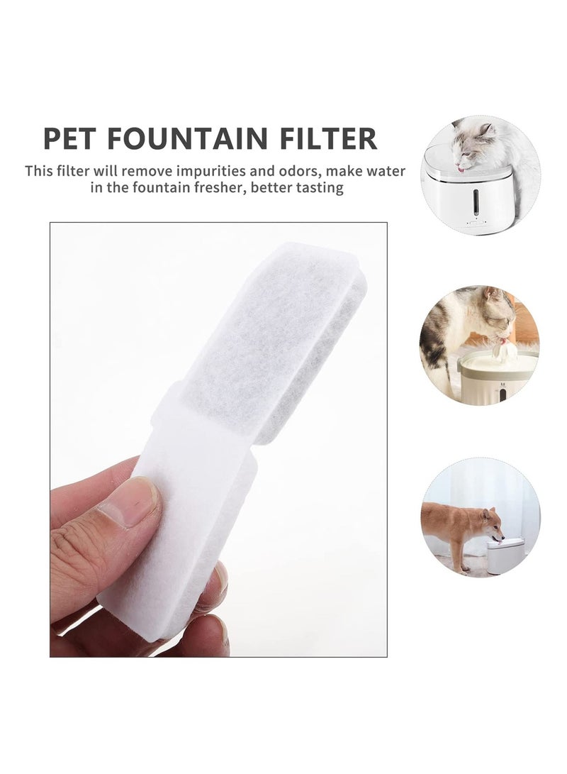 Pet Drinking Water Filter Cotton, SYOSI Pet Water Fountain Replacement Filter Activated Carbon for Automatic Pet Water Dispenser for Cats Dogs, 10Pcs