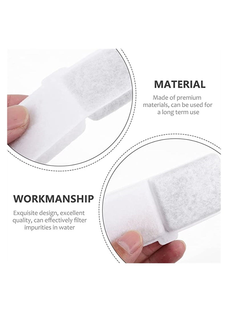 Pet Drinking Water Filter Cotton, SYOSI Pet Water Fountain Replacement Filter Activated Carbon for Automatic Pet Water Dispenser for Cats Dogs, 10Pcs