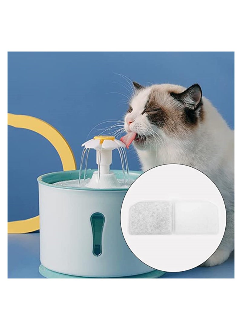 Pet Drinking Water Filter Cotton, SYOSI Pet Water Fountain Replacement Filter Activated Carbon for Automatic Pet Water Dispenser for Cats Dogs, 10Pcs