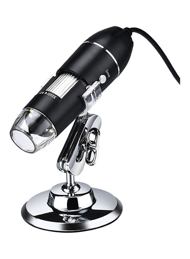 3-In-1 Digital Microscope With 1000x Magnification Black