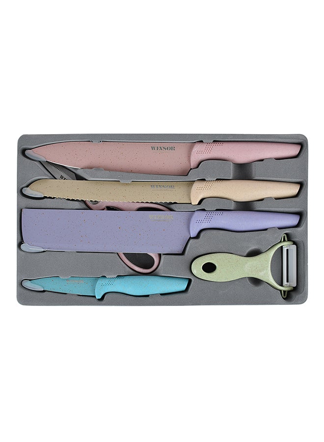 6-Piece Knife Set Multicolour