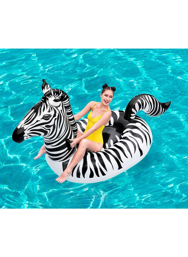 Lights ‘N Stripes Zebra Ride-On Pool Float With Led Light 246x104x122cm 246x104x122cm