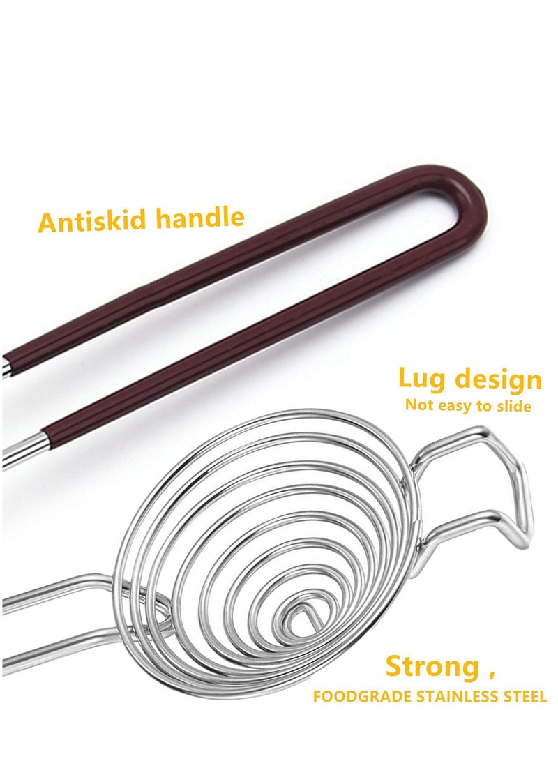 Egg Separator Egg Yolk White Separator Duck Egg Separator Stainless Steel Egg Separator Divider Tool Kitchen Gadgets for Cooking Baking (2 PACK)