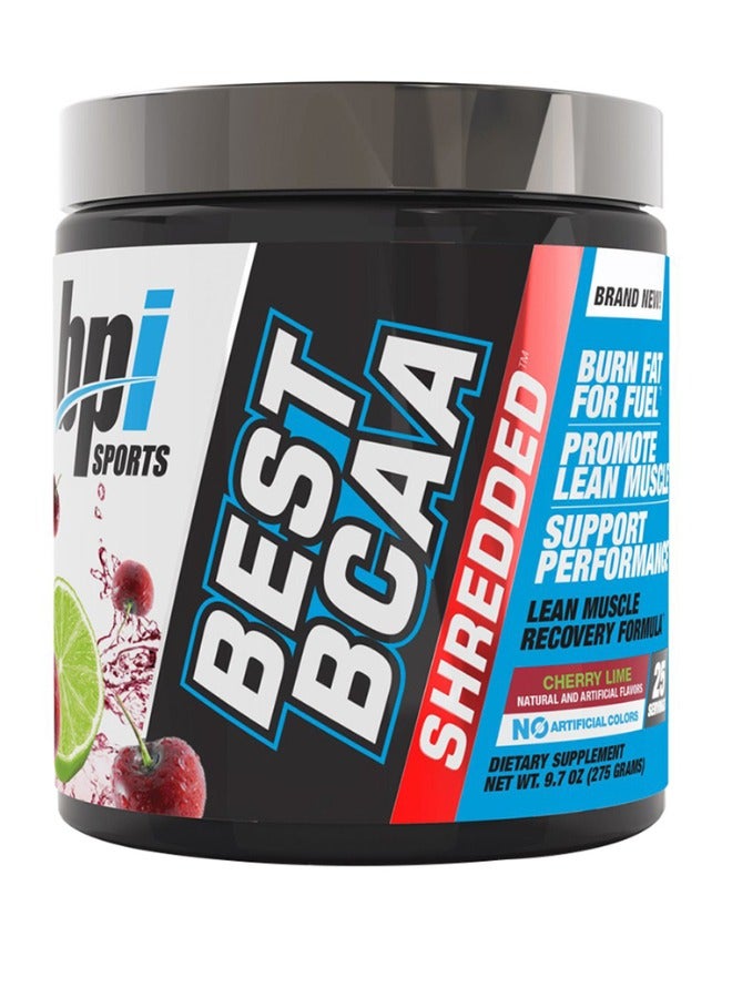 Best Bcaa Shredded, Cherry Lime,25 servings