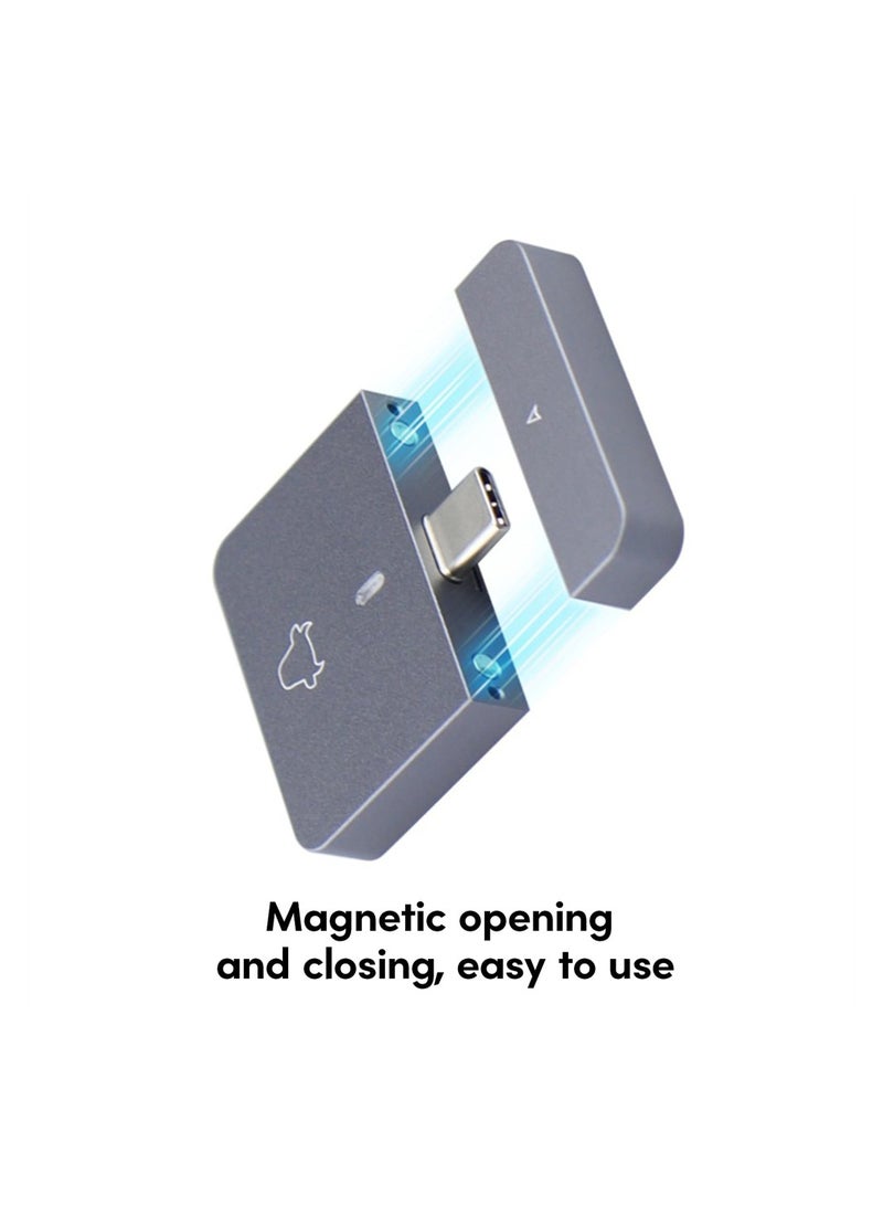 M.2 NVMe SSD Enclosure Aluminum Tool-Free Adapter, 10Gbps USB3.2 Reader, for M.2 NVMe M-Key 2230 SSD, New 2230 Plug and Play M.2 Hard Drive Case, Support UASP, Plug and Play