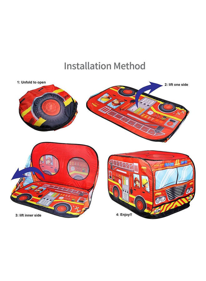 Children's Fire Truck Play Tent 110x70x70cm