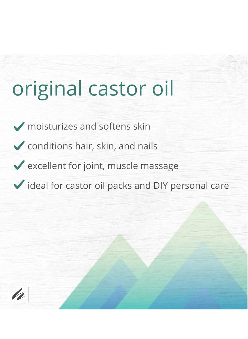 Home Health Original Castor Oil - 32 Fl Oz - Promotes Healthy Hair & Skin, Natural Skin Moisturizer - Pure, Cold Pressed, Non-GMO, Hexane-Free, Solvent-Free, Paraben-Free, Vegan