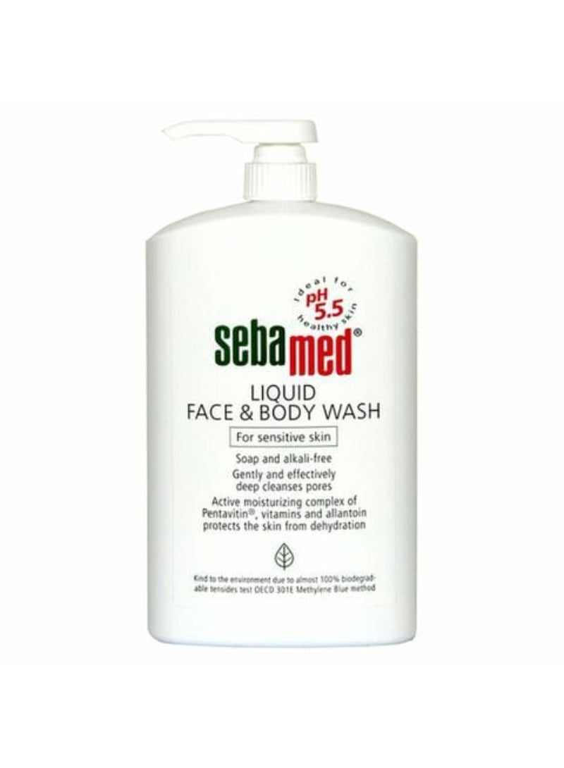 Sebamed Face And Body Liquid Wash White 1L