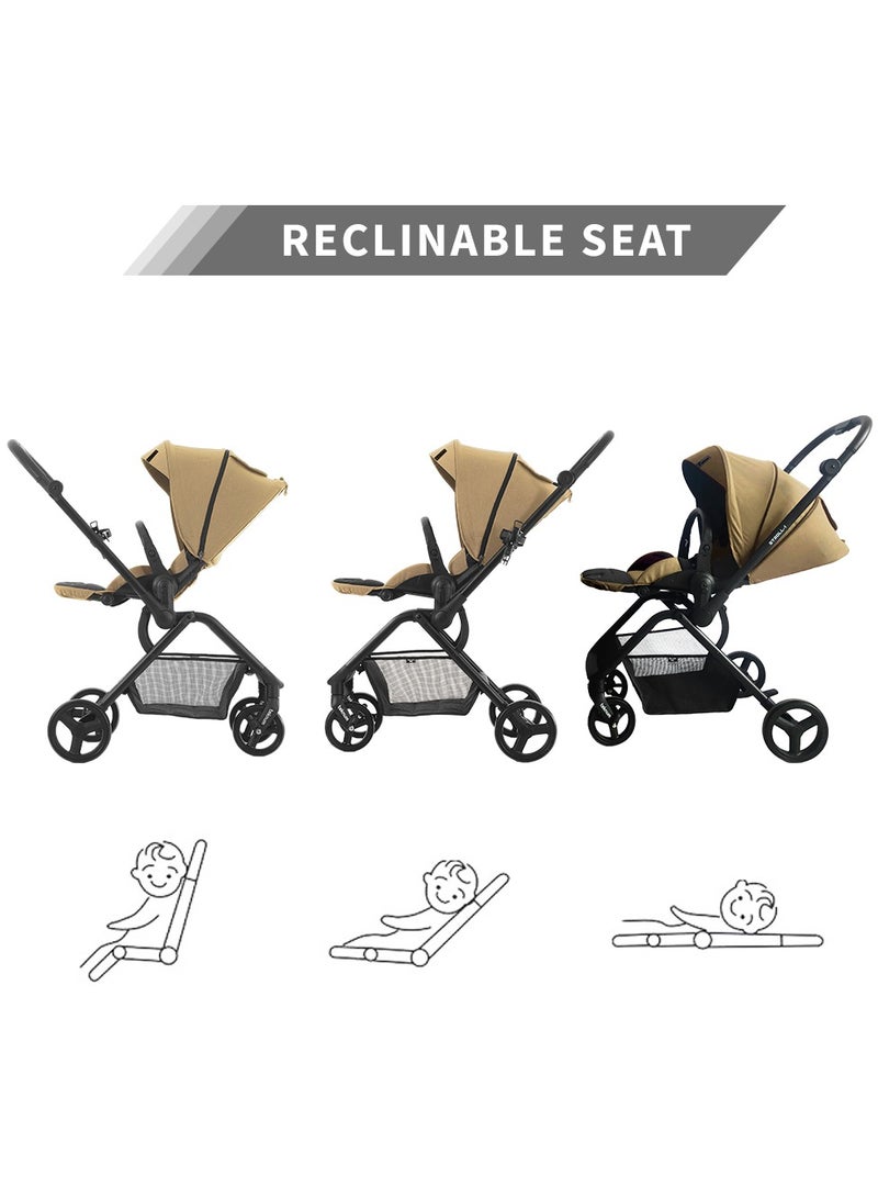 Teknum STROLL1 Reversible Travel Stroller - Khaki