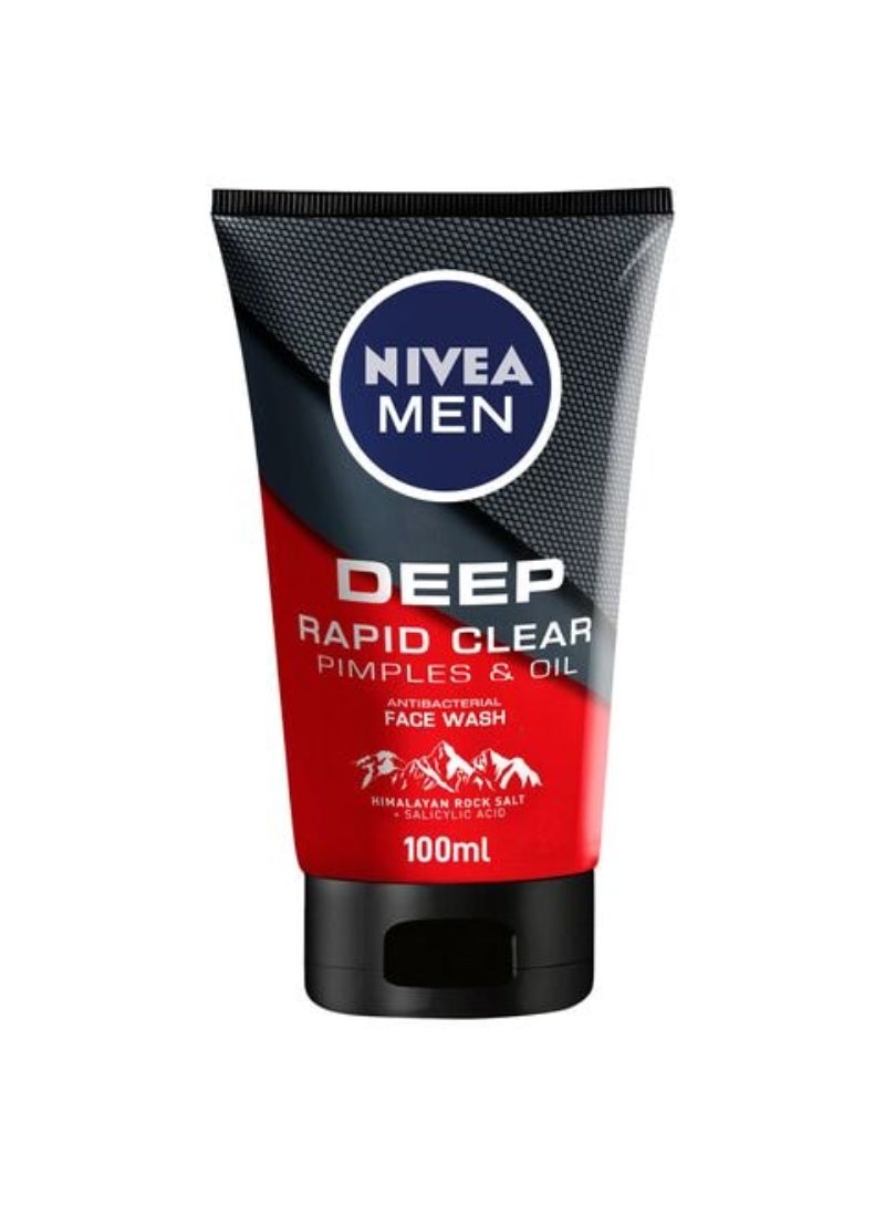 NIVEA MEN Deep Pimples And Oil Anti-Bacterial Face Wash 100ml