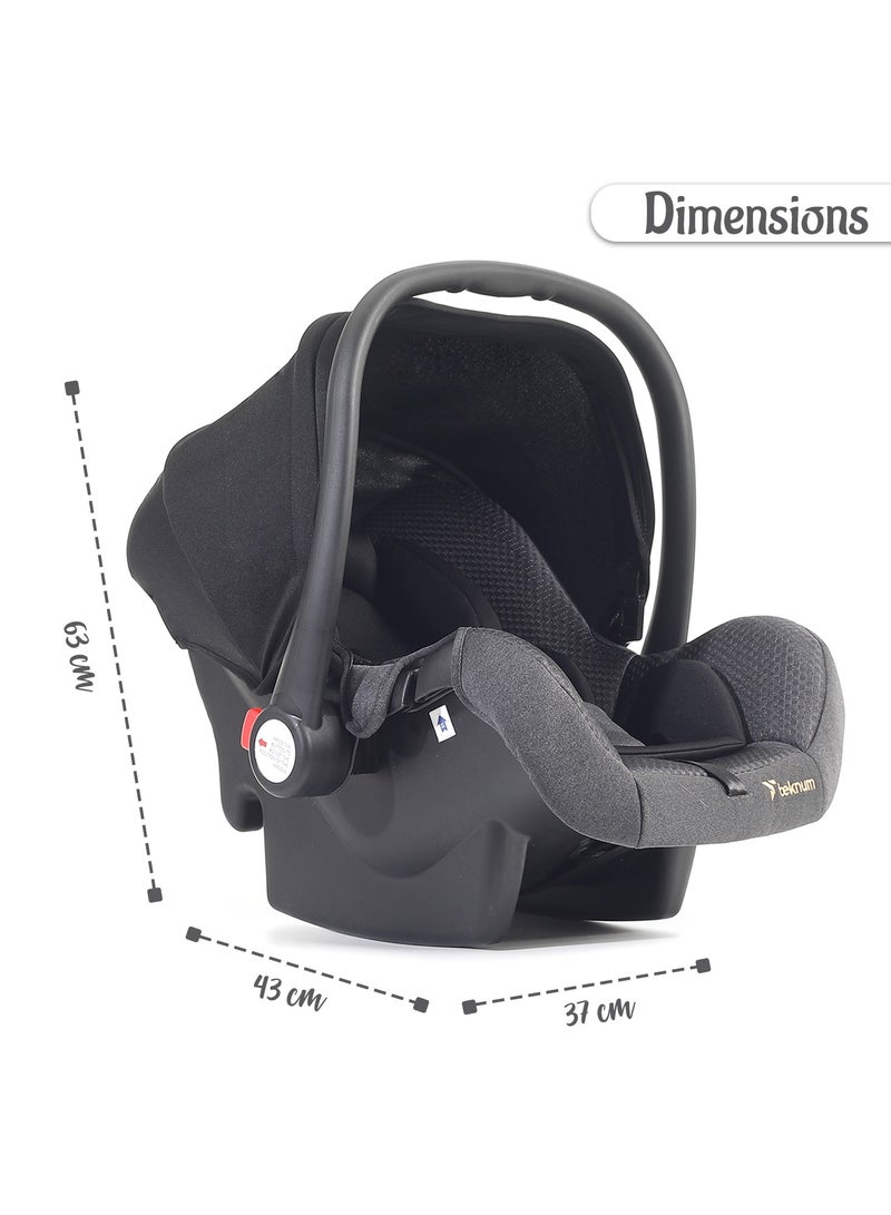 Teknum STROLL1 Travel System with Reversible Stroller and Compacto Baby Car Seat - Khaki