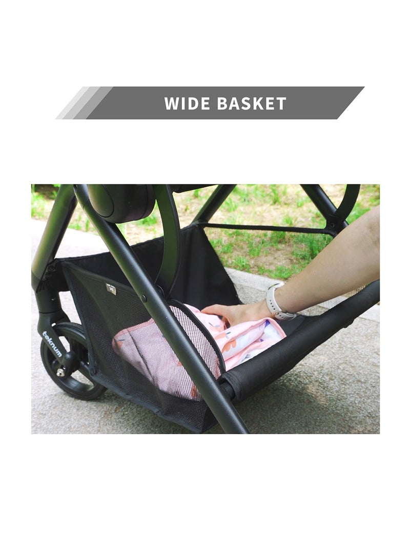 Teknum STROLL1 Travel System with Reversible Stroller and Compacto Baby Car Seat - Khaki