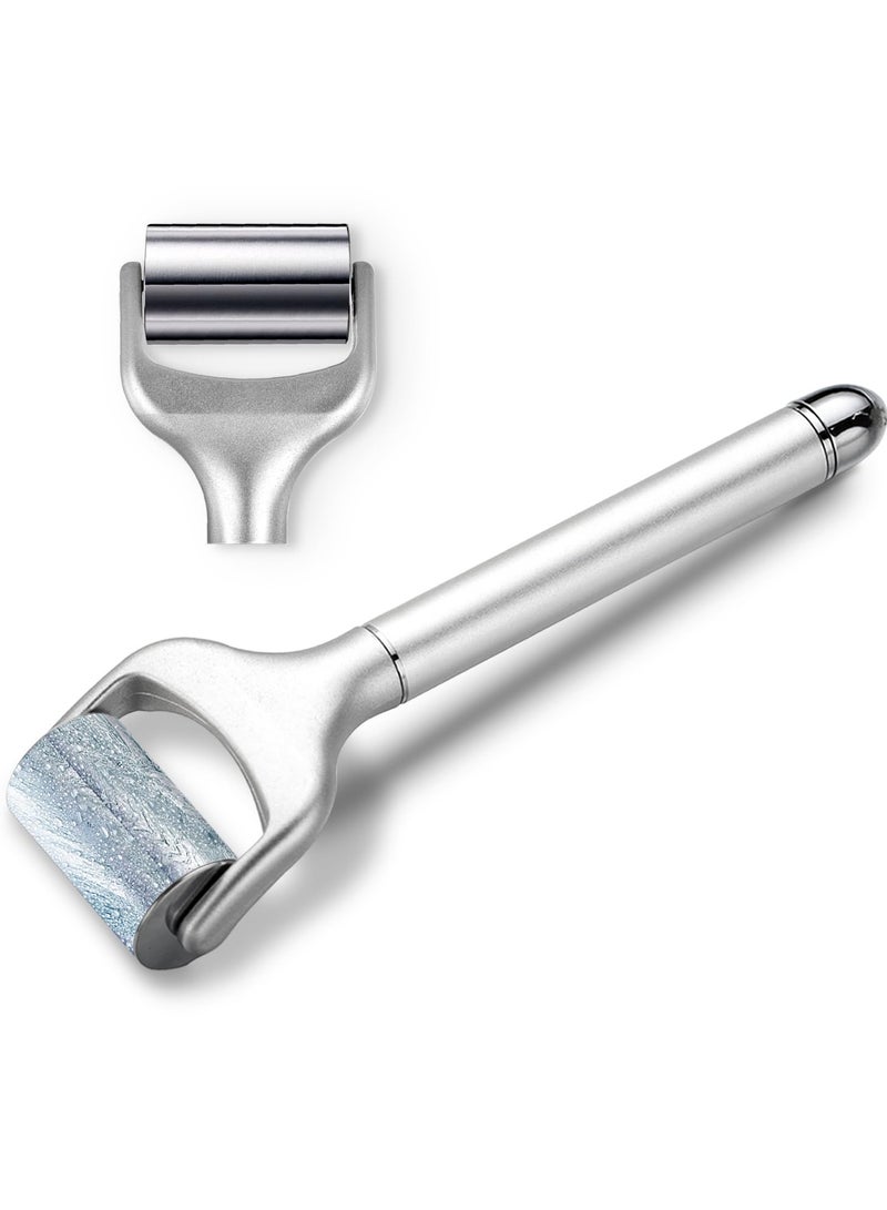 Electric Ice Roller for Face and Eye, Facial Ice Roller Beauty Tools, Electric Massage Ice Roller for Puffiness, Ice Face Eye Massage Roller for Reducing Puffiness, Fine Lines and Wrinkles (White)