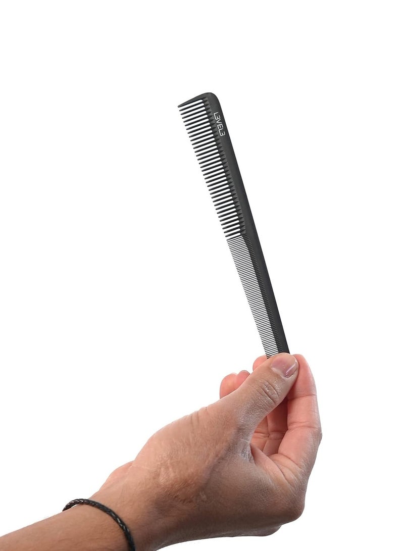 Level 3 Carbon Comb Set - Professional Salon and Barbershop Quality - Barbers and Hair Stylist