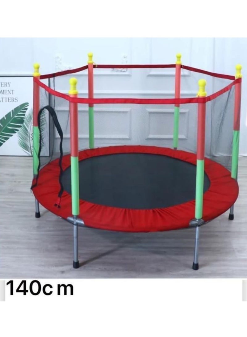 Mini Round Trampoline With Nets Indoor Trampoline Kids Trampoline Indoor soft play park height 122 cm and length 140cm