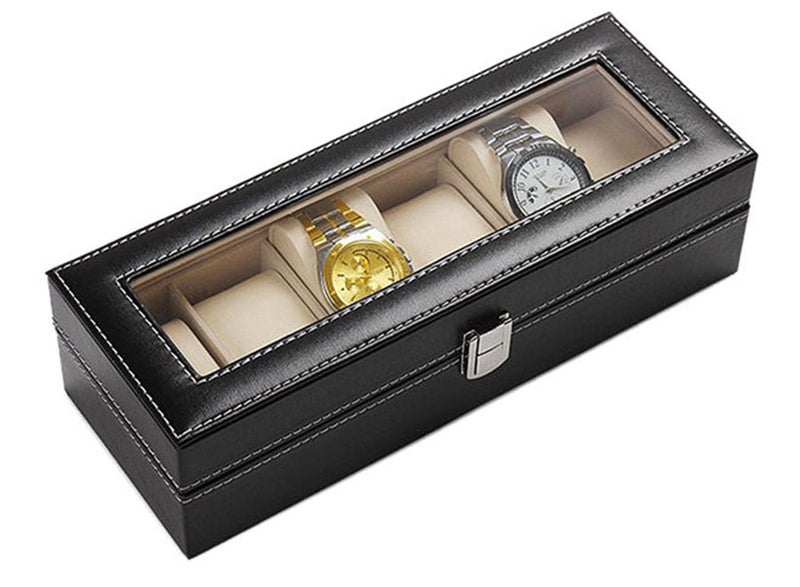 Men's Watch Organizer For 6 Watches