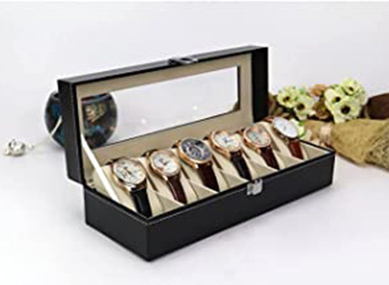 Men's Watch Organizer For 6 Watches