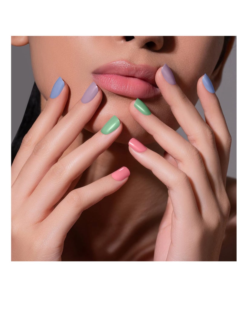Renee Gloss Touch Nail Paint Set of 4 Quick Drying Nail Polish  Glossy Gel Finish Nail Kit  Highly Pigmented and Long Lasting Nail Enamel Chip Resistance 5ml Each  Gift Set for Women