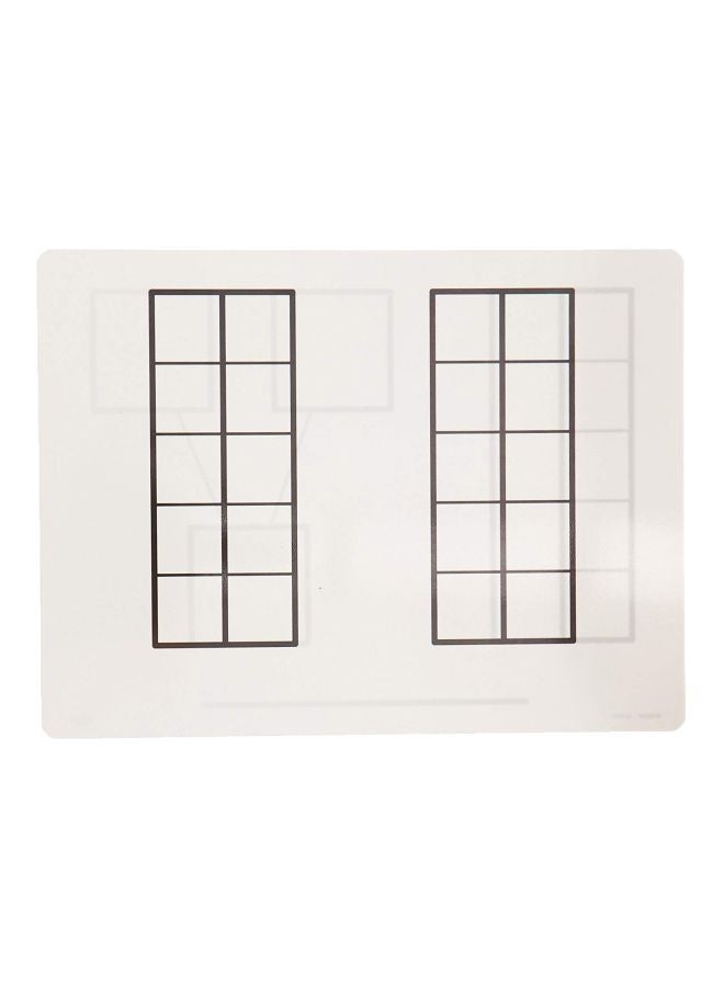 10-Piece Educational Write And Wipe Frame Mat 211441