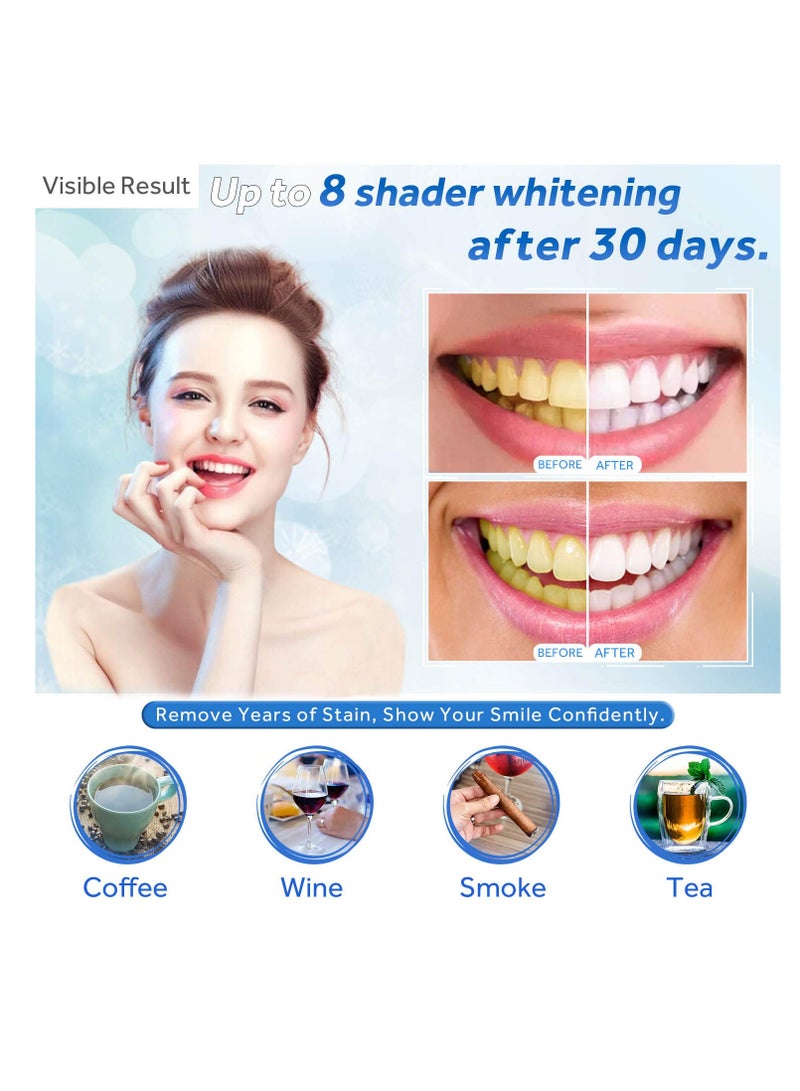 EZGO 10 Pack Teeth Whitening Gel Refills 22% Bleaching Gel, No Sensitive Teeth Whitener, Great for Sensitive Tooth Whitening, Carbamide Peroxide Teeth Whitening Gel, Mint Flavor (10X 3ML)