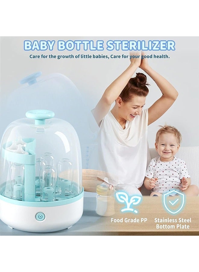 Bottle Sterilizer, Baby Bottle Steam Sterilizer Sanitizer for Baby Bottles Pacifiers Breast Pumps Large Capacity
