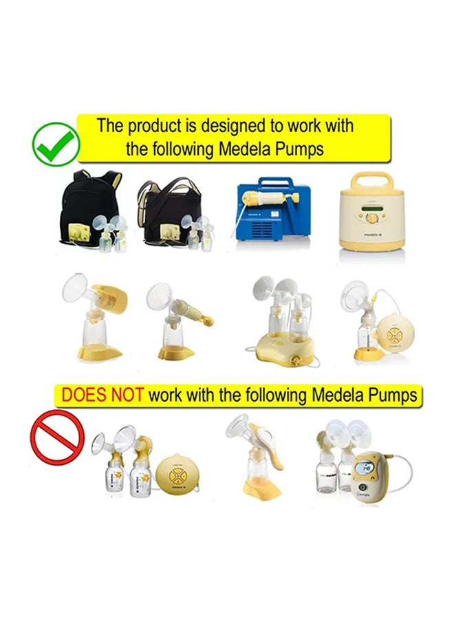 Portable, Comfortable Swing Tubing and Breast Pump Kit for Medela With Two 25 Mm Breast Shields